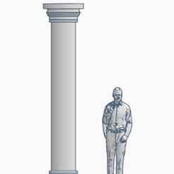 Pillar pole 1 1/64 scale modular