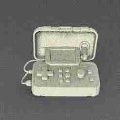 Portable Retro Game Console - Handheld Arcade Style 3D Model