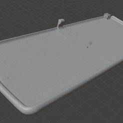 R129 A124 Make up/vanity mirror (top flap) 1298102317