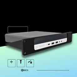 Rack Mount for HP EliteDesk 600 G5 Mini PC - 10" 1U VESA 100mm Design - 3D Print without Supports
