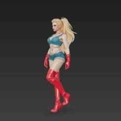 Red Boots Babe - Sexy 3D Model for Printing