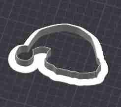 Santa Hat Cookie Cutter – 3.75" Wide – Intermediate STL File