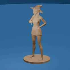 Seductive Witch with Wand