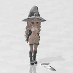 Silly Susy cute witch detailed texture chibi halloween topless bottomless nude funko doll