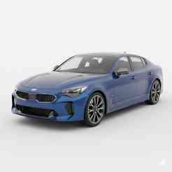 Single STL Kia Stinger GT-Line - lowrider, fusion 360 car, offroad car,  civic, micro car, blend car, lego car, peugeot 3D Model