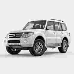 Single STL Mitsubishi Outlander AWD - car,  civic, sedan, taxi, tesla, sports car, police car, monster truck 3D Model