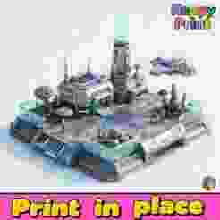 Space City, a science fiction city
