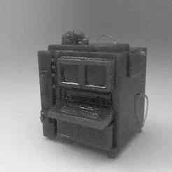 Steampunk Industrial Terminal - Printable Sci-Fi Console
