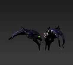 Stylized Exoskeleton Head for Action Figures - V2 Predatory Bug Design - Custom 6-inch Scale Upgrade Part