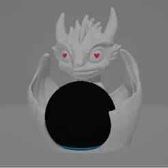 Suporte Alexa Echo Dot 4a e 5a Geração Protector Dragon Mom