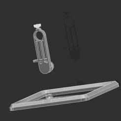Support microscope chinese with screen and extension