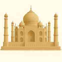 Taj Mahal - 3D Model of India's Iconic Monument