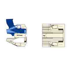 Taurus TX22 Compact Ambidextrous Split Holster Mold with TrimJigg