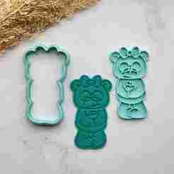Teddy SchoolGirl Cookie Cutter
