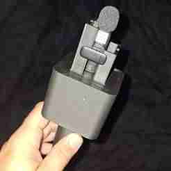Tie clip microphone holder