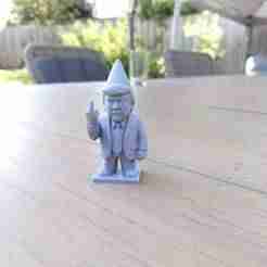 Trump flip-off / middle finger gnome