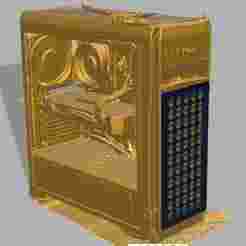 Universal front panel for PC computer. air intake, ventilation. fan. improving air flow.