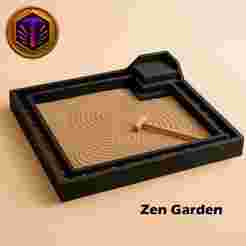 Zen Garden Model - Relaxing Miniature Landscape