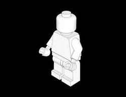 Lego Compatible (19141.dat) Minifig Scabbard for Two Swords with Bar