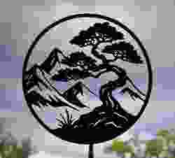 Magnificent Bonsai in a Moon Frame