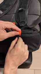 Parametric backpack strap organizer