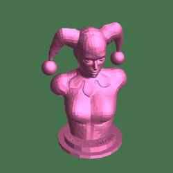Thingiverse'den Harley Quinn büstü