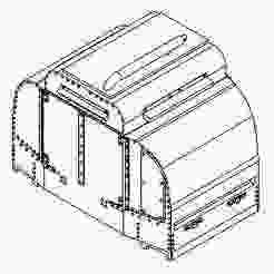 40hp Armoured Simplex  (60cm gauge) 1/100 scale