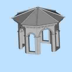 76 Outdoor Viewing Pavilion Garden Sunshine Pavilion Outdoor Landscape Pavilion Miniature Scene Model