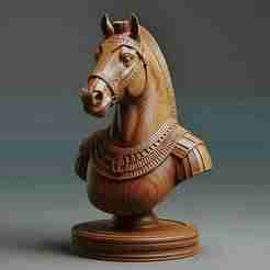 Ancient Egyptian Knight Chess Piece