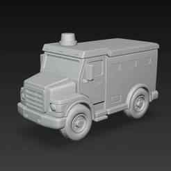 Armored Truck – Modelo 3D de Camión Blindado para Impresión 3D
