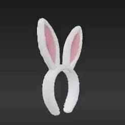 Charming Floppy Rabbit Ears Headband 3D Print | Cute Costume & Easter Accessory