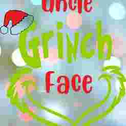 Christmas Uncle Grinch Face Stamp Cookie Cutter