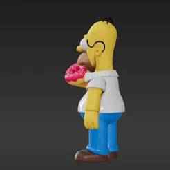 Chubby Cartoon Man Miniature – Donut Lover Figure