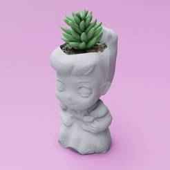 Cinderella flowerpot mold