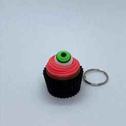 CREEPY EYE CUPCAKE CLICKER [STL / 3MF MULTICOLOR].