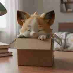 Cute sleepy kitten