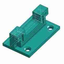 DIN RAIL BACK PANEL BRACKET FOR RAPID PROTOTYPING