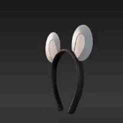 Distinctive Rodent Ears Headband 3D Print | Realistic Rat-Like Costume Accessory
