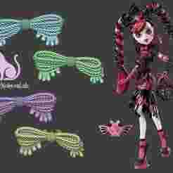 Draculaura, Sweet Screams, Hair clip, Monster High.