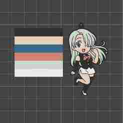 Elizabeth Nanatsu no taizai keychay / Elizabeth The 7 deadly sins keychain.