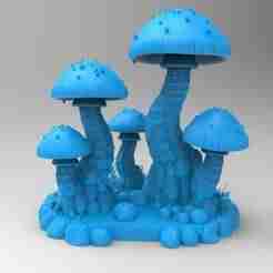 Enchanted Grove: Fantasy Mushroom STL