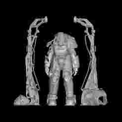 Fallout Loading Screen Image, Power Armor in Station