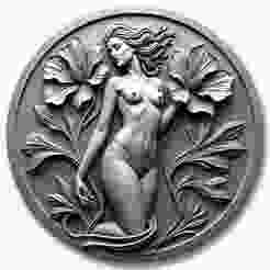 flower girls coin token wall art