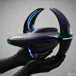 Futuristic Starship - UFO Mode -3D Print