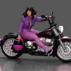 girl rides with purpose power and grace holding her helmet with steady pride