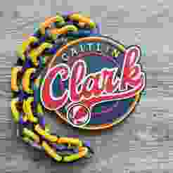 Indiana Fever Caitlin Clark Logo Oversized Necklace, Pendant Chain
