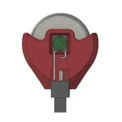 LED with a locking button for 2035 batteries