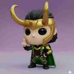 Loki Kawaii - 3D Collectible Figure 🐍✨