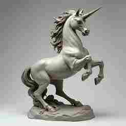 Majestic Unicorn - 32mm Fantasy Miniature