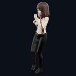 Miko Lino topless taking a picture with her phone from Kaguya-sama wa Kokuraseta (Love is War) Figurine